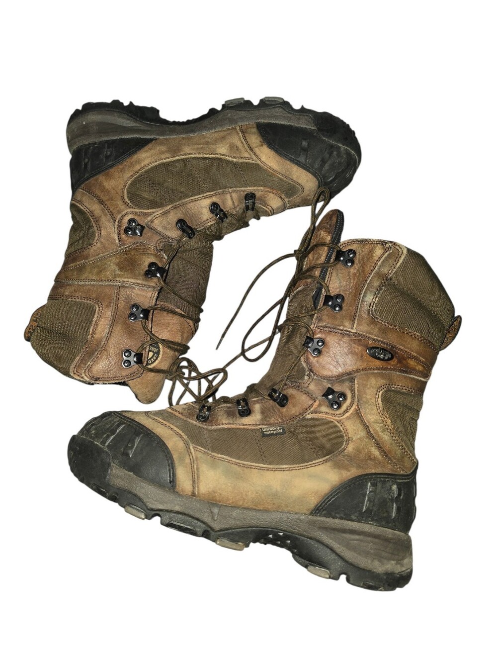 7/7/3. Mens Irish Setter Brown Leather Tactical Hiking Boots